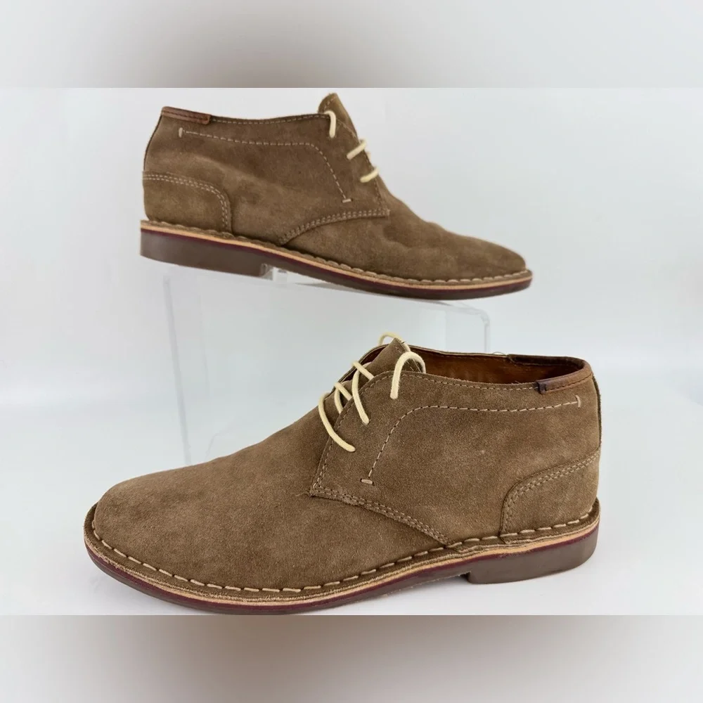 Kenneth Cole Reaction Men's Desert Sun Suede Chukka Boots, Taupe Size 10